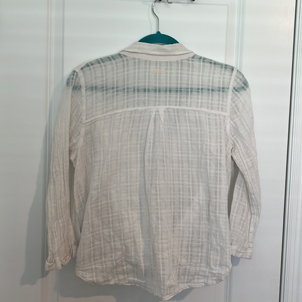 White hollister long sleeve cropped top size L - Picture 5 of 5
